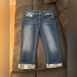 Faded Glory Sz 10 Kids  Cropped Jeans VGUC 😊😊